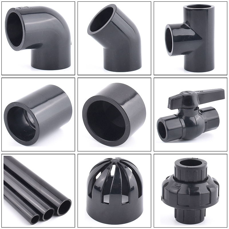 Planted Aquarium Youtube - 20-50 มม.สีดําท่อ UPVC Connector Aquarium ถังปลาตรงข้อศอก