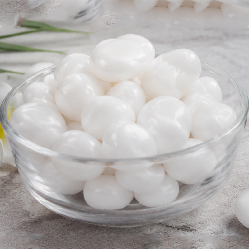 Aquarium Sand White - หินแม่น้ำขัดเงาสีขาวธรรมชาติ 200 กรัม-800 กรัม หินกรวดเรียบสำหรับตู้ปลา ตู้เลี้ยงปลา