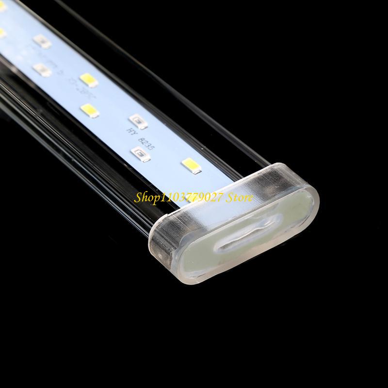 Planted Aquarium Youtube - C4DF พิพิธภัณฑ์สัตว์น้ำ LED Clamp Light ความสว่างสูงแสงสีขาวและสีฟ้าประหยัดพลังงานโคมไฟขนาดเล็กที่เรียบง่ายสำหรับถังปลานาโน