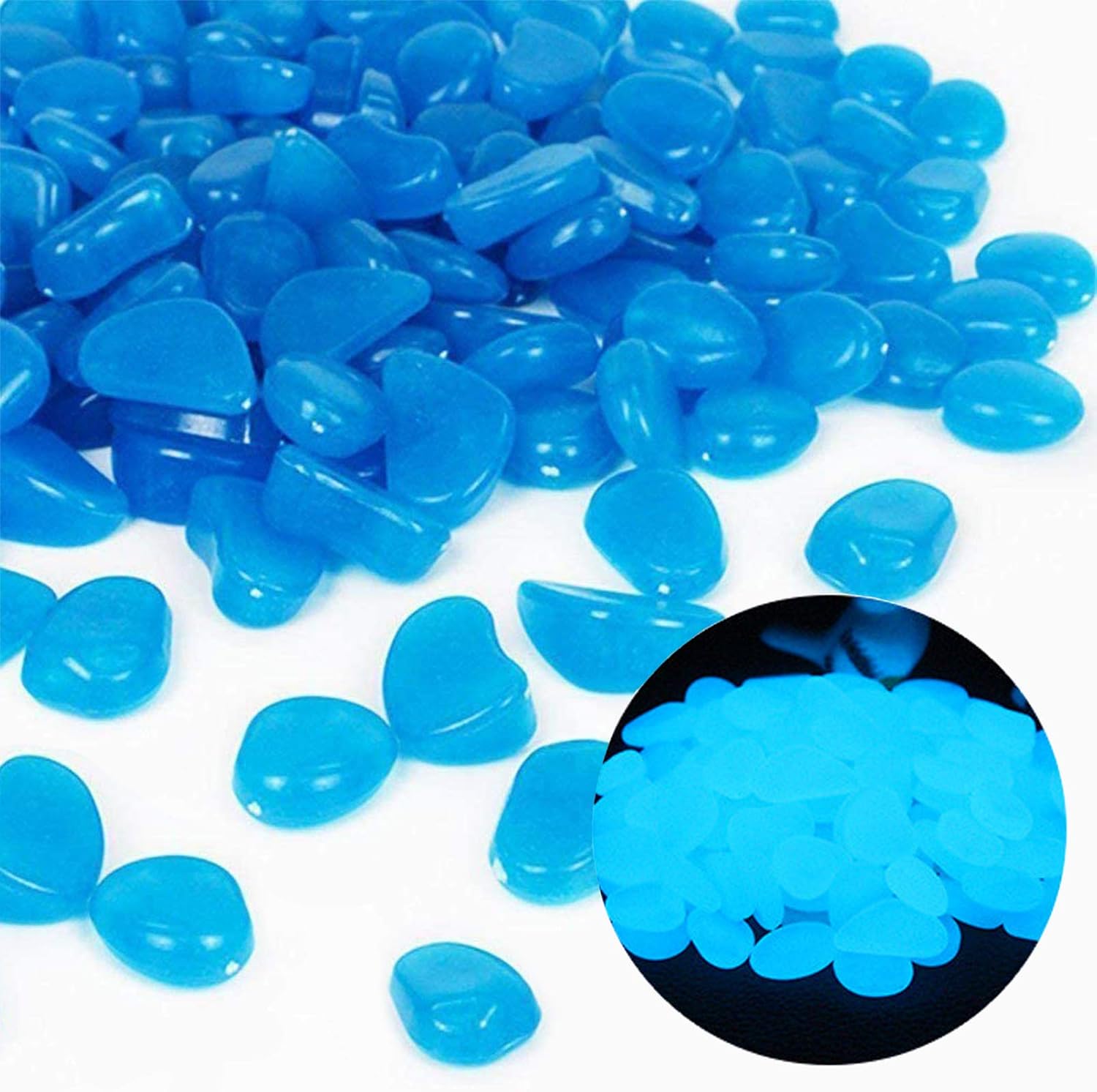 Planted Aquarium Equipment - ถังปลา Rocks Glow Blue Pebbles สําหรับ