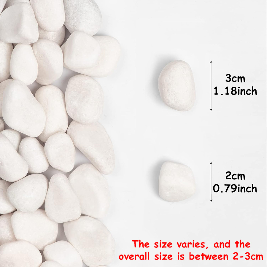 หินแม่น้ำธรรมชาติขัดเงาสีขาว 4 - Aquarium Sand White บทวิจารณ์และราคา