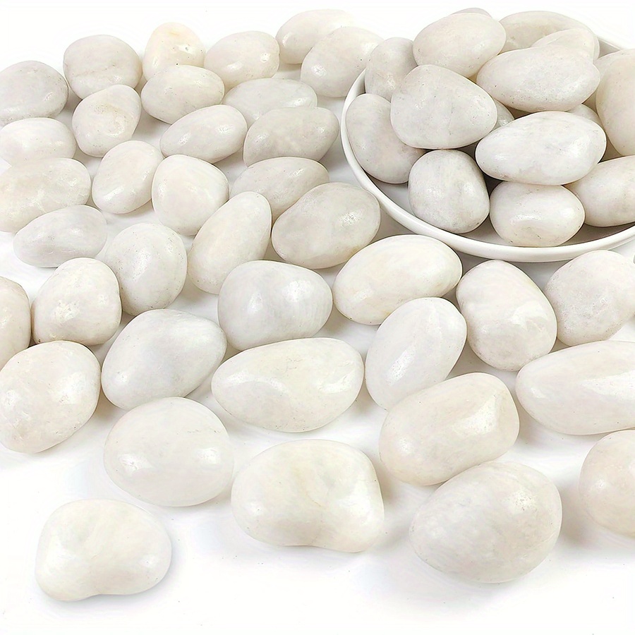 หินแม่น้ำธรรมชาติขัดเงาสีขาว 4 - Aquarium Sand White บทวิจารณ์และราคา
