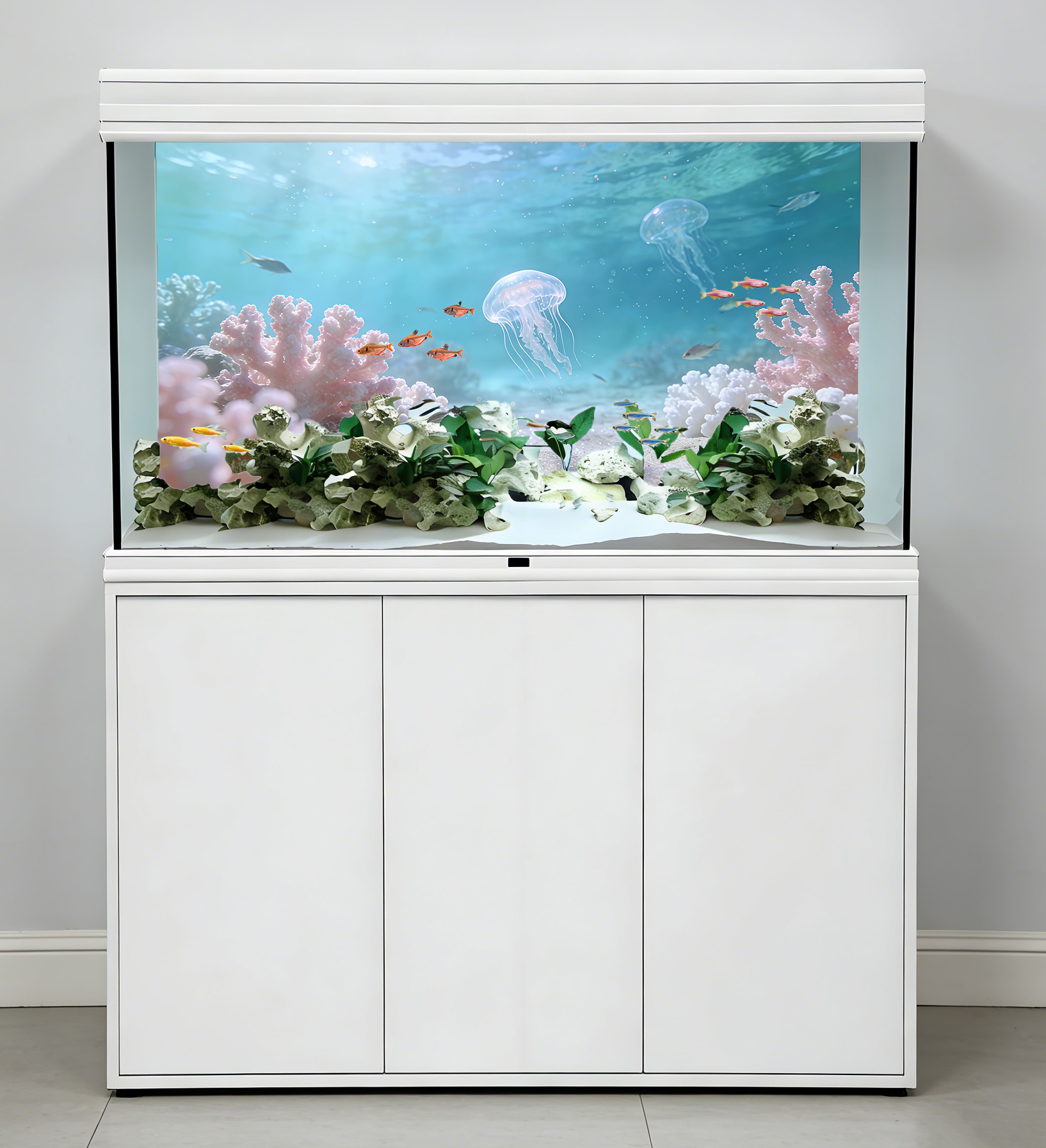 ชายหาดทรายขาวและปะการังสีชมพู  - Aquarium Sand White บทวิจารณ์และราคา