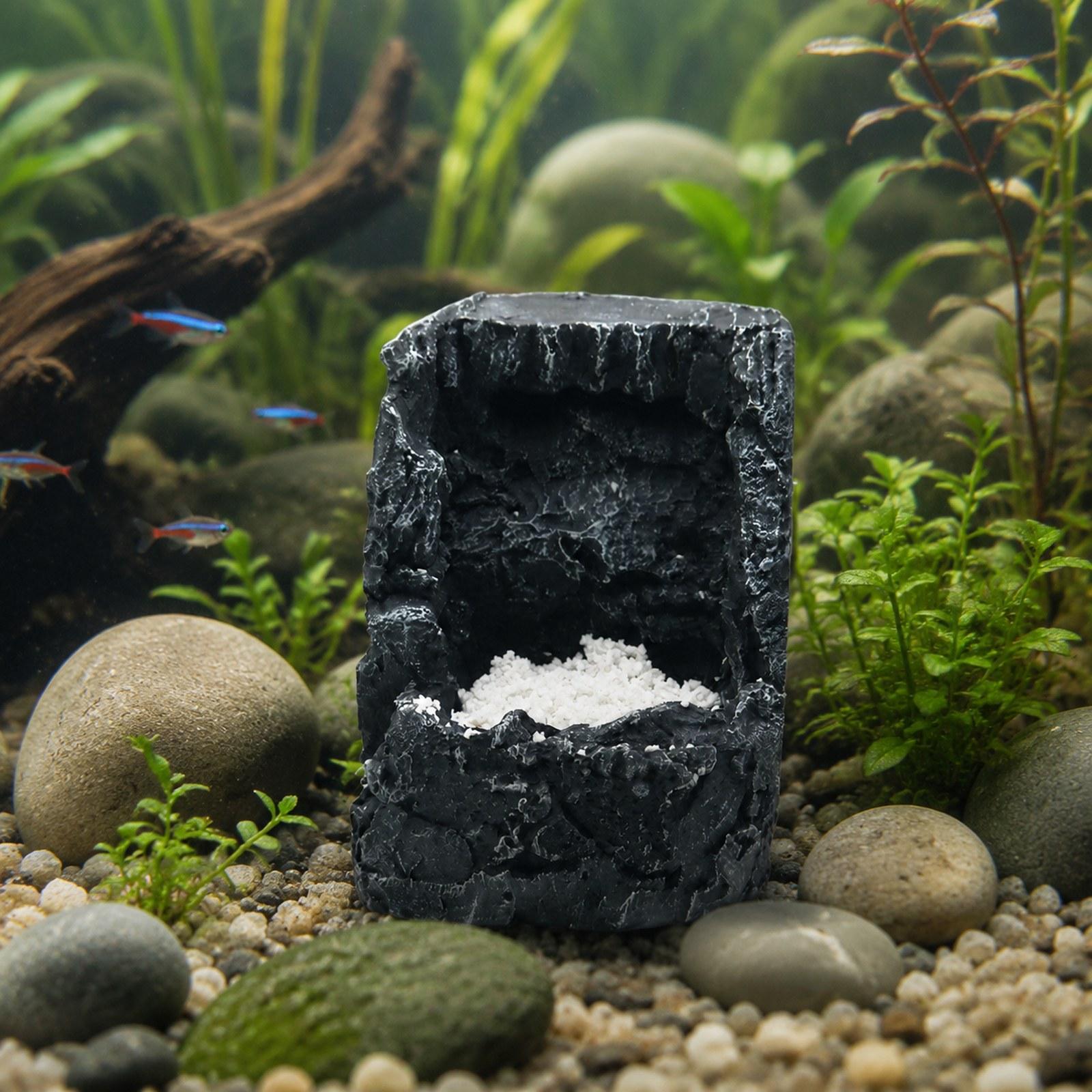 หินตกแต่งตู้ปลาแบบภูเขาและทราย - Aquarium Sand White บทวิจารณ์และราคา