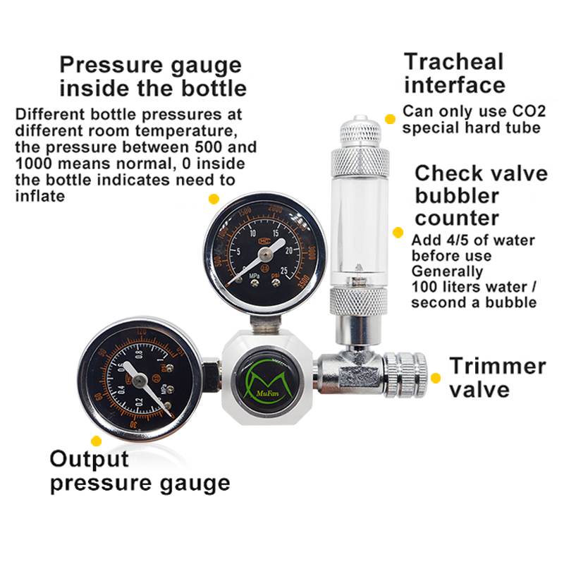 Aquarium CO2 Regulator Magneti - Planted Aquarium Equipment บทวิจารณ์และราคา