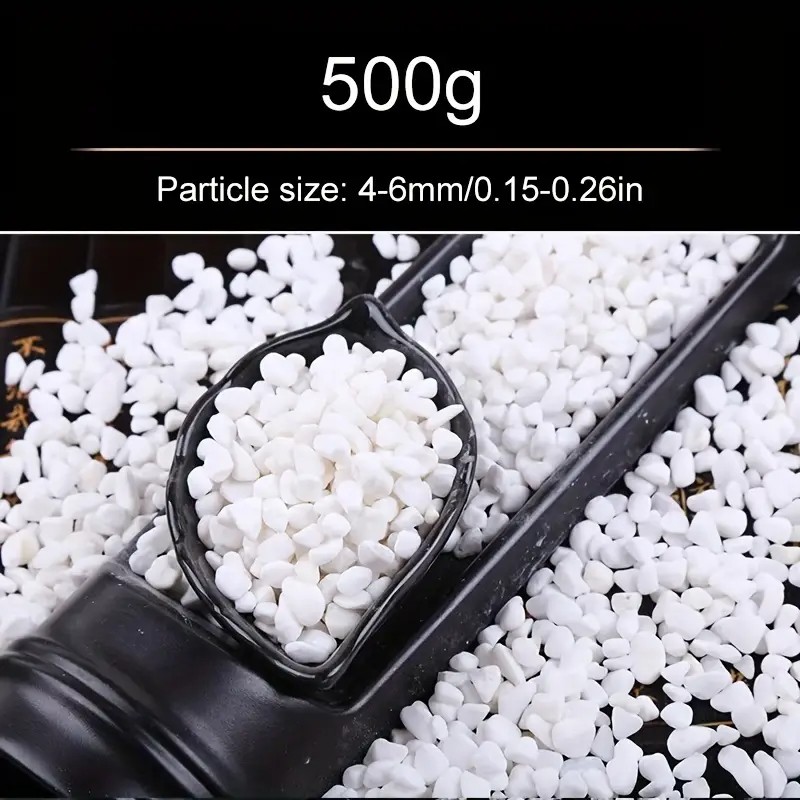 500g/1.1LB ตกแต่งสีขาว Pebble  - Aquarium Sand White บทวิจารณ์และราคา